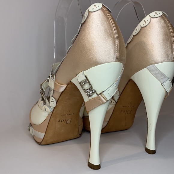 Y2K Dior pink satin and white patent leather. - Picture 10 of 13